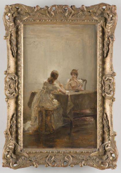 Appraisal: Albert Ludovici II Br - The Letter oil on panel