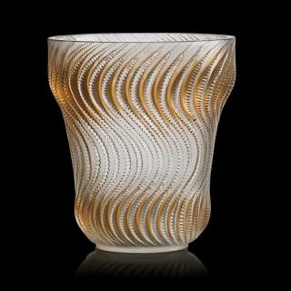 Appraisal: LALIQUE Actinia vase LALIQUE Actinia vase France des M p