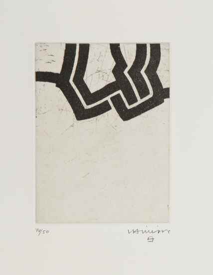 Appraisal: Eduardo Chillida - Luze etching signed in pencil numbered titled