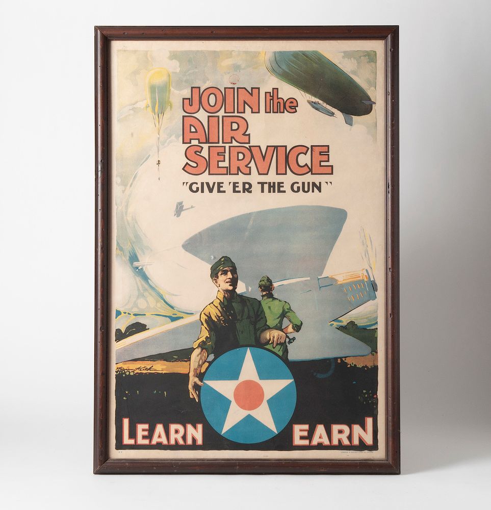 Appraisal: Join the Air Service Original Poster Scarce original Join the