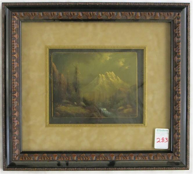 Appraisal: ELIZA R BARCHUS OIL ON BOARD Oregon - Mount Shasta