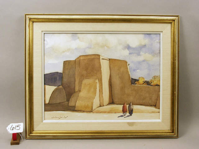 Appraisal: San Francisco De Assisi de Ranchos de Taos original watercolor