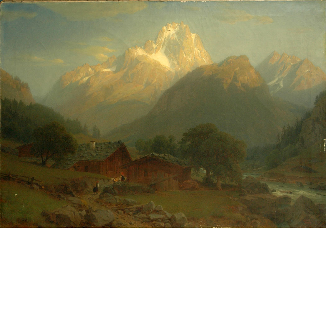 Appraisal: Johann Jakob Vollweider German - Alpine Landscape Signed J Vollweider