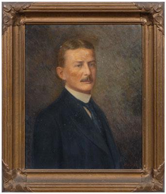 Appraisal: American School portrait Haskell portrait of George Lewis Canfield born