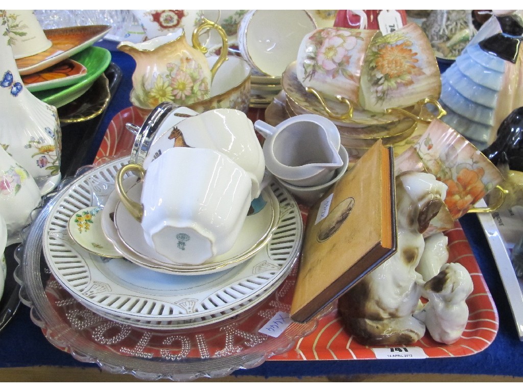 Appraisal: Limoges part teaset Mauchline book etc