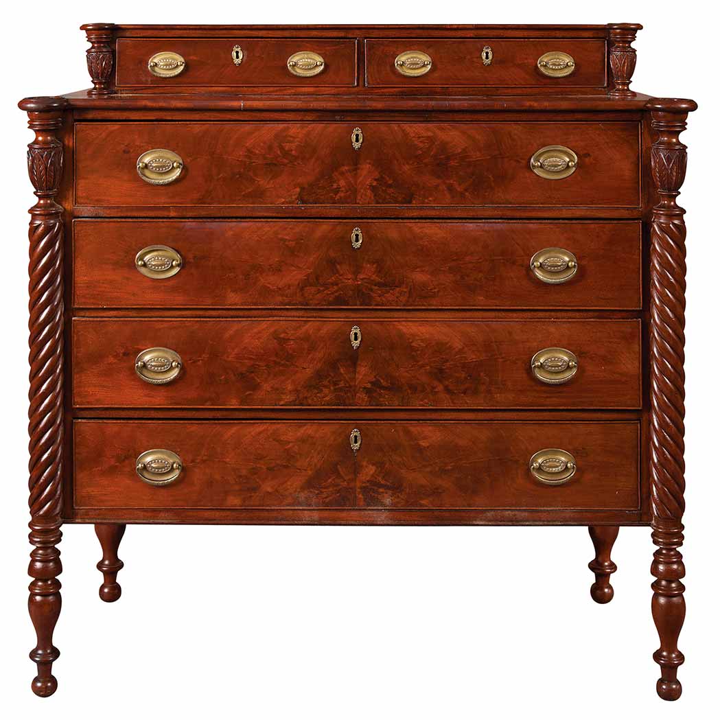 Appraisal: Classical Mahogany Chest of Drawers Massachusetts second quarter of the