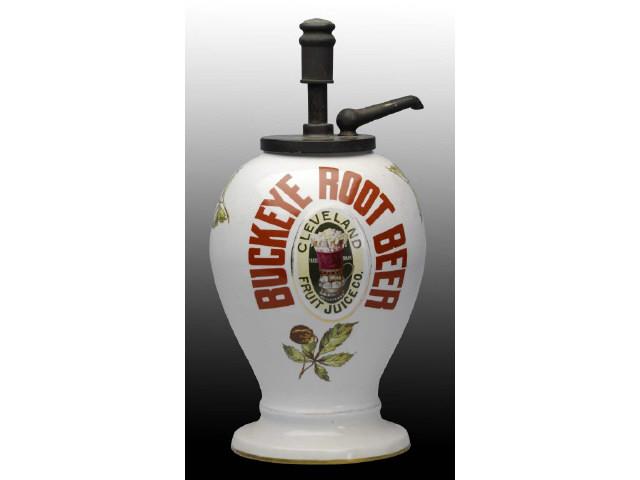 Appraisal: Buckeye Root Beer Syrup Dispenser Description No chips Minor crazing