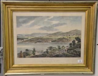 Appraisal: After William Guy Wall hand colored aquatint WEST POINT No