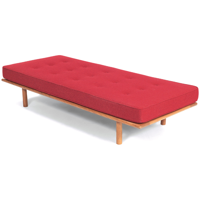 Appraisal: Russel Wright daybed attribution by Conant-Ball rectangular maple frame on