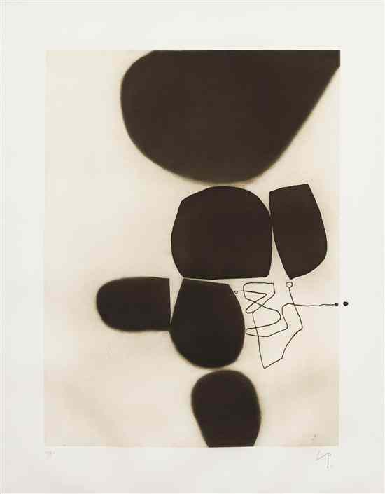 Appraisal: Victor Pasmore British - Three Images etching and aquatint initialed