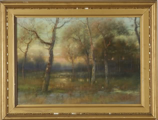 Appraisal: Landscape pastel x sight SLR C H Shearer Artist American