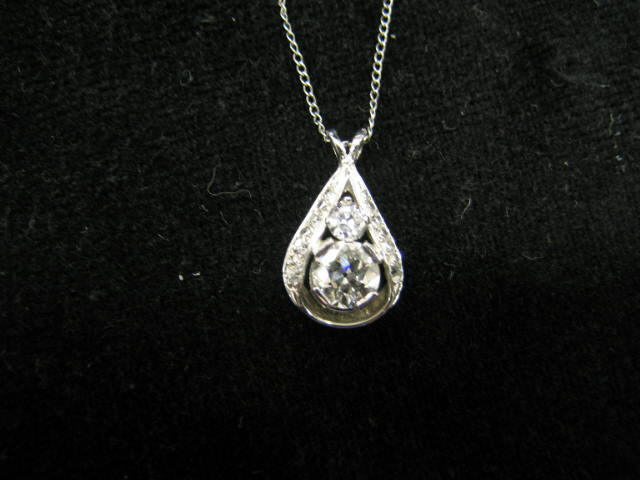 Appraisal: Diamond Pendant largest diamond is carat total is carats in