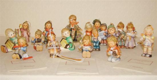 Appraisal: Collection Goebel Christmas ornaments H to