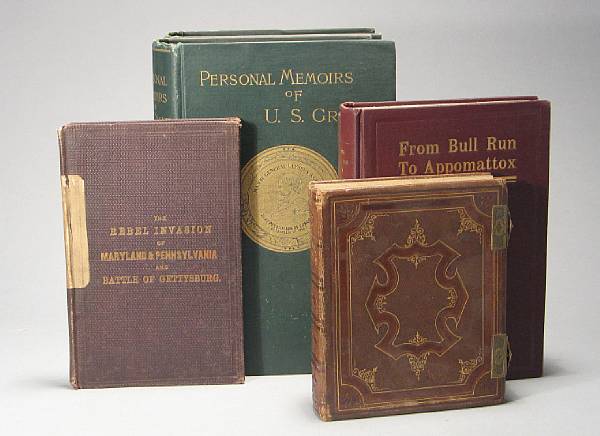 Appraisal: CIVIL WAR BOOKS Collection of books related to the Civil