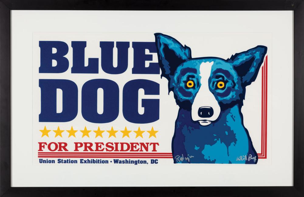 Appraisal: George Rodrigue American Louisiana - Union Station Blue Dog for