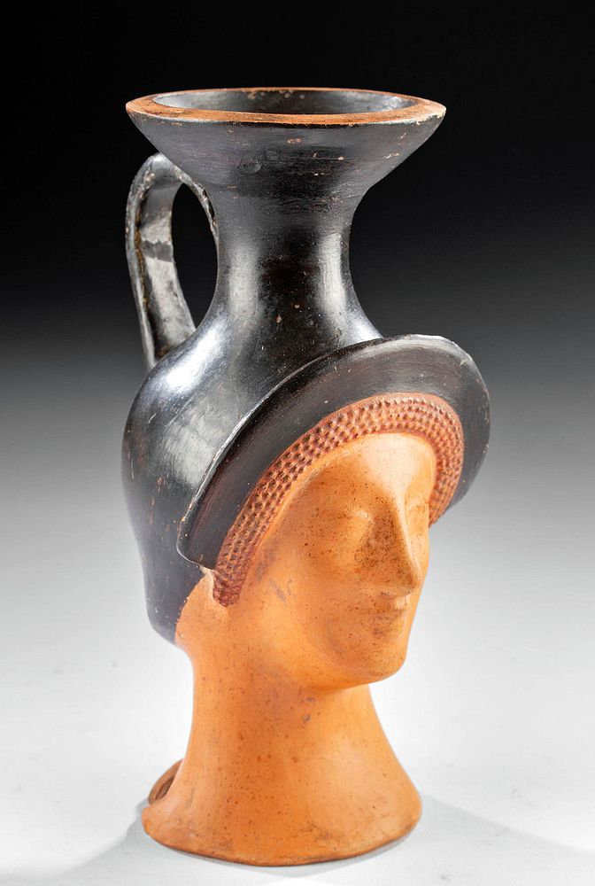 Appraisal: Stunning Greek Attic Head Vase of Aphrodite TL'd Greece Athens