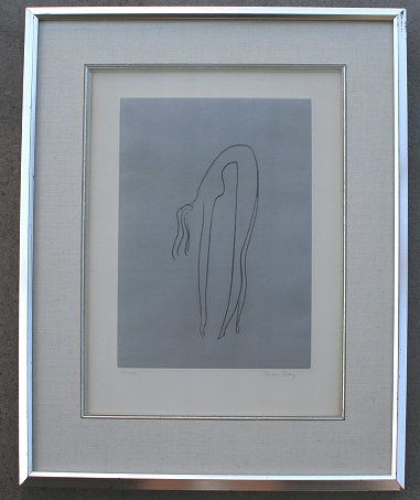 Appraisal: MAN RAY PENCIL SIGNED LITHOGRAPH '' x '' sight size