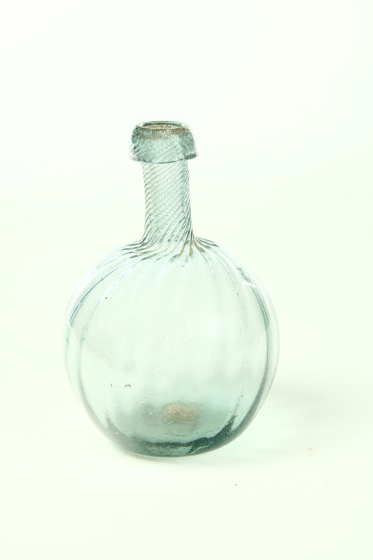 Appraisal: MINIATURE AQUA BOTTLE Attributed to Kent Ohio nd quarter- th