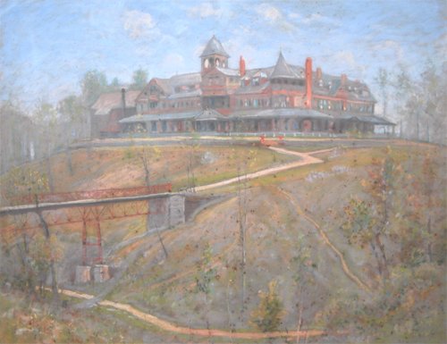 Appraisal: Country Club or Country Mansion Artist Tryon attributed to Dwight