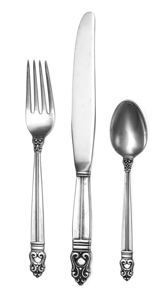 Appraisal: Sale Lot An American Silver Flatware Service International Silver Co