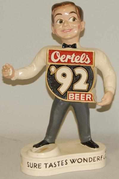 Appraisal: Oertels ' Beer Statue Missing Beer Bottle Condition Excellent Size