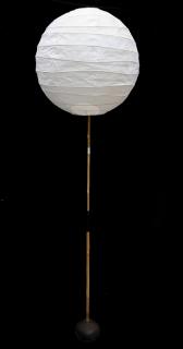 Appraisal: Isamu Noguchi Japanese American - Akari bamboo floor lamp having