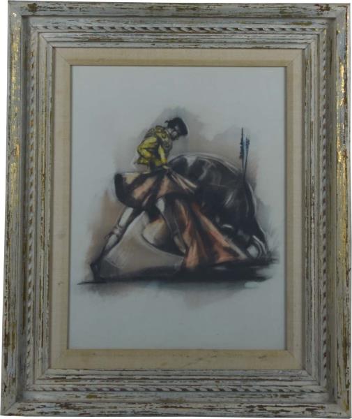 Appraisal: Lot Of Colored Bullfight Drawings By Julian This lot consists