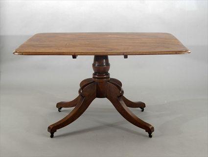 Appraisal: Regency Mahogany Breakfast Table Top repaired x x in