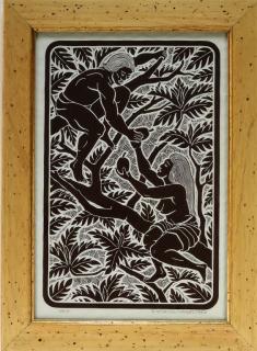 Appraisal: Dietrich Varez Contemporary Hawaiian Woodcut HAWAII LATE TH CENTURY A