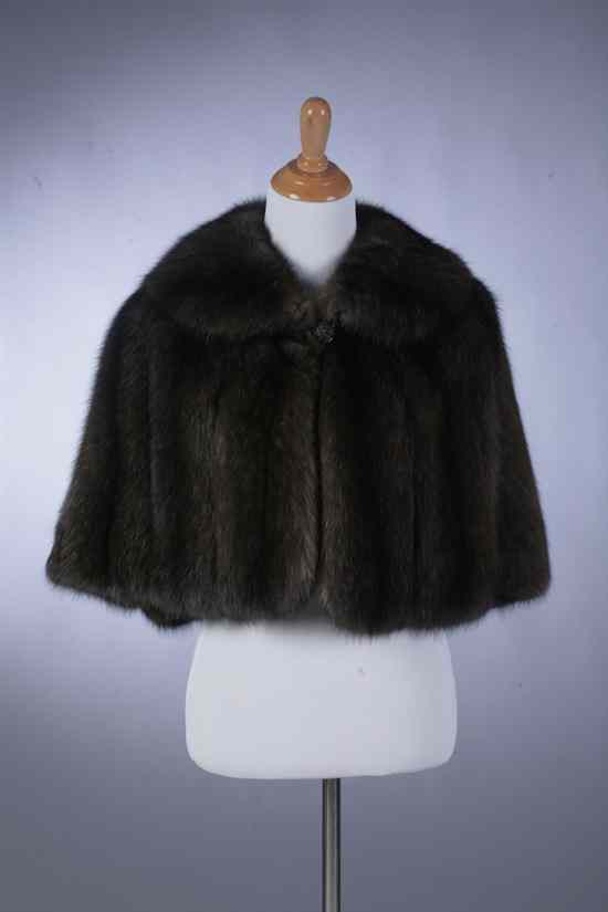 Appraisal: RUSSIAN SABLE CAPE Retailed Saks Jandel