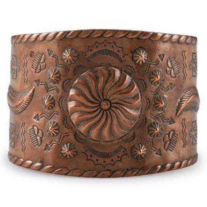 Appraisal: Fred Harvey Era Copper Trade Cuff Bracelet mid- th century