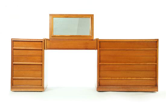 Appraisal: THREE PIECES OF FURNITURE Designed by T H Robsjohn-Gibbings manufactured