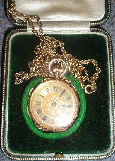 Appraisal: A lady's pocket watch the octagonal case stamped k numbered