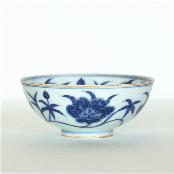 Appraisal: Chinese blue white porcelain bowl with Chenghua mark some scratches