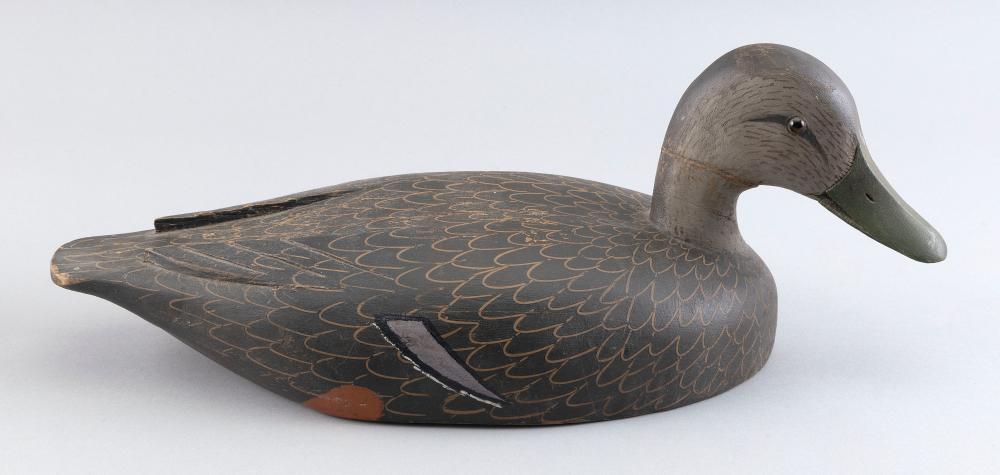 Appraisal: DAVEY NICHOL BLACK DUCK DECOY SMITH FALLS ONTARIO TH CENTURY