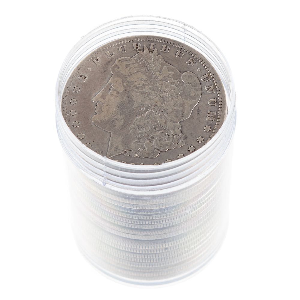 Appraisal: A Roll of Different Morgan Silver Dollars TF Rev VG