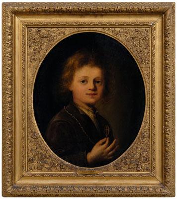 Appraisal: Portrait circle of Jan Lievens portrait of a boy holding