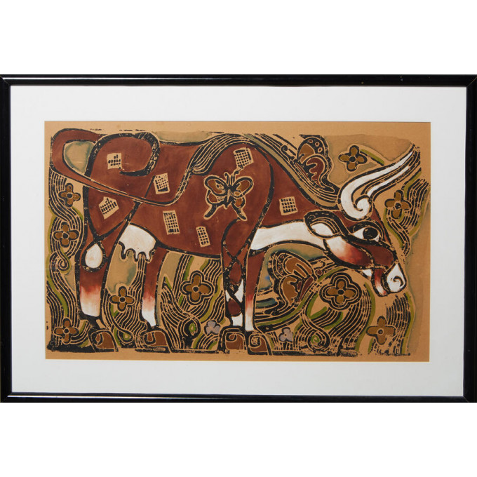 Appraisal: Walter Anderson - Mississippi The Bull th c print on