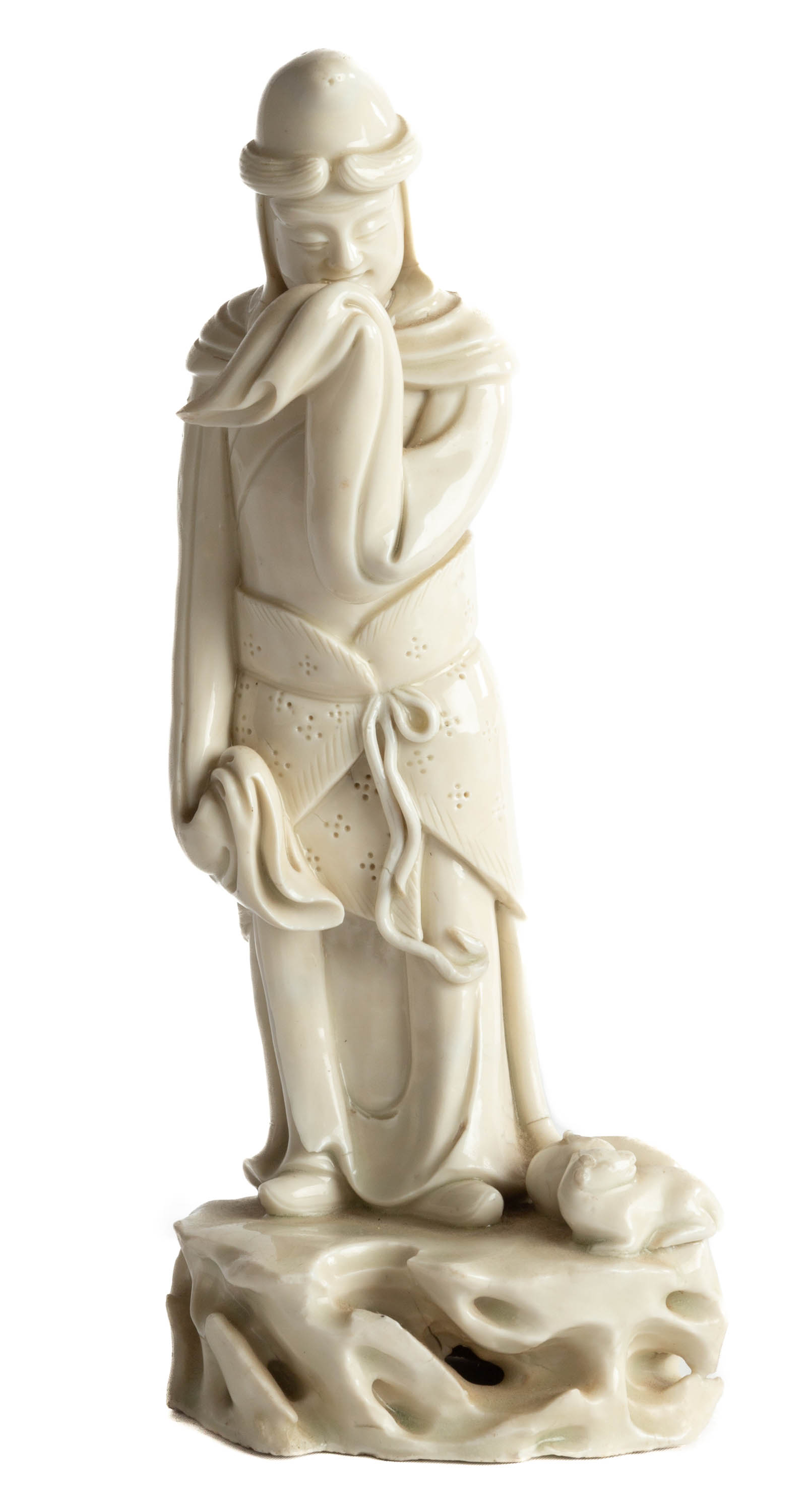 Appraisal: CHINESE BLANC DE CHINE FIGURE Chinese Blanc de Chine Figure