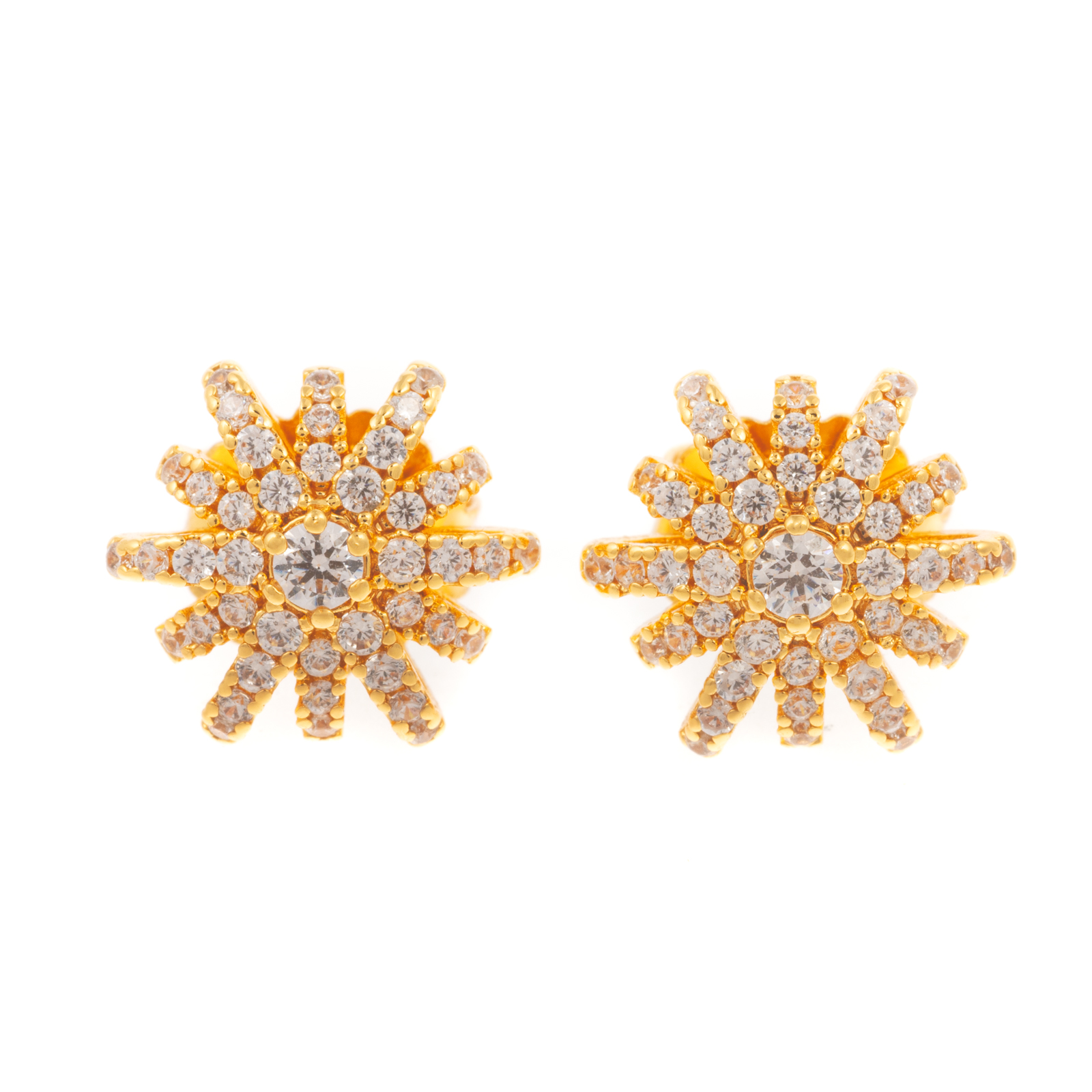 Appraisal: DAVID YURMAN DIAMOND STARBURST EARRINGS IN K K yellow gold