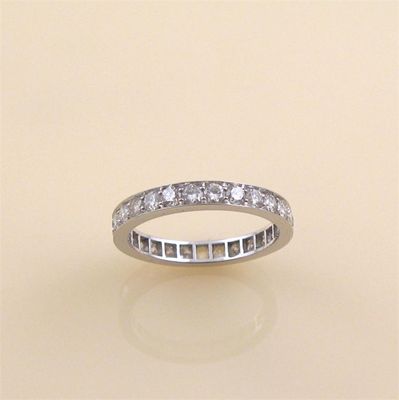 Appraisal: A diamond eternity ring set all round with circular brilliant