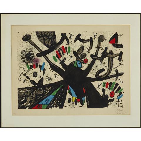 Appraisal: Joan Miro - PLATE NO FROM HOMENATGE A JOAN PRATS