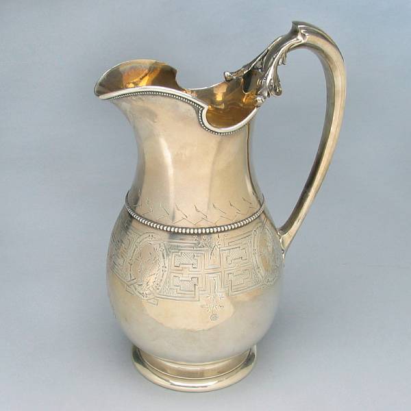 Appraisal: A sterling pints water pitcherGorham Mfg Co Providence RI dated