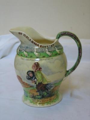 Appraisal: A CROWN DEVON FIELDINGS POTTERY JUG the base inset with