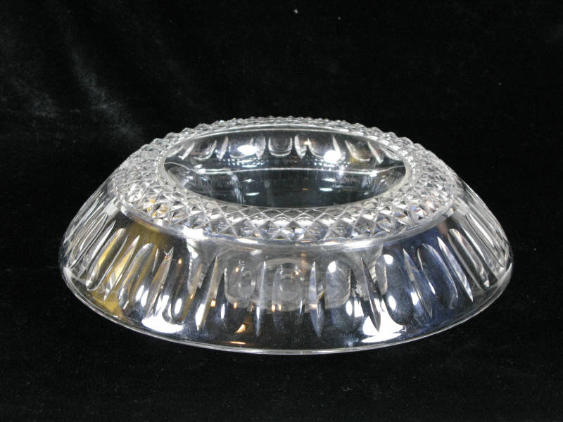 Appraisal: Cut Crystal Center Bowl having a wide deep overturned flange