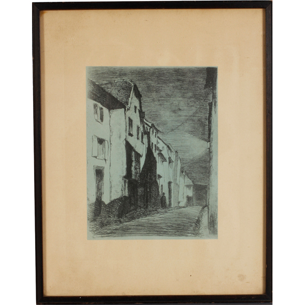 Appraisal: James Abbott Mcneill Whistler - Streets at Saverne etchingimage H