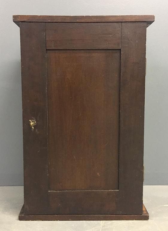 Appraisal: Mahogany Colored Hanging Cupboard Mahogany colored hanging cupboard late th