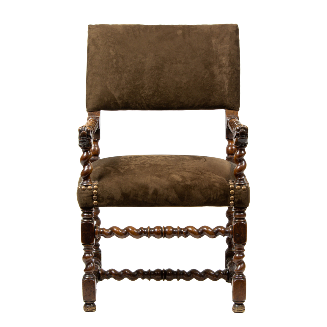 Appraisal: A CONTINENTAL CARVED ARM CHAIR CIRCA A Continental carved arm