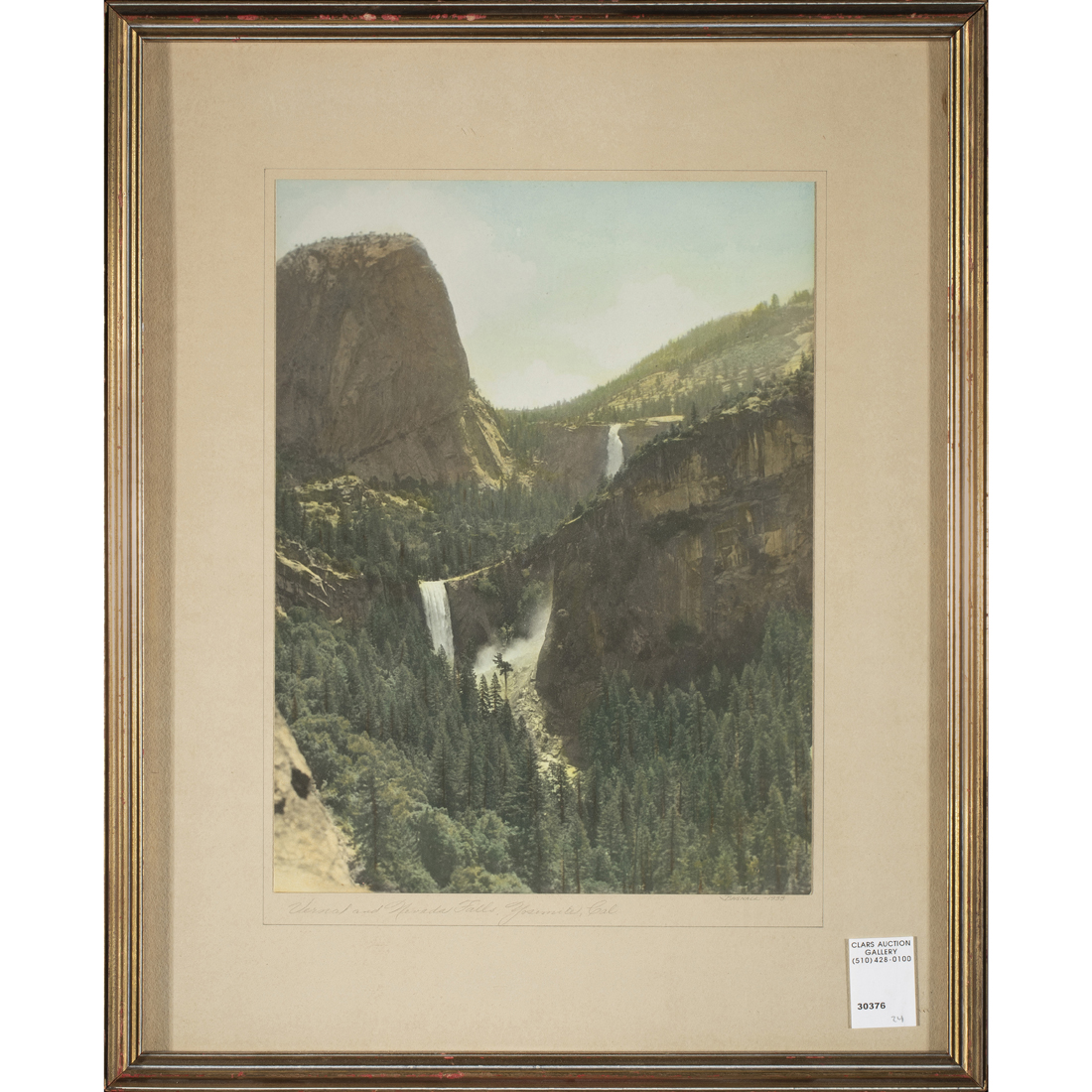 Appraisal: American School th century Vernal and Nevada Fall Yosemite Cal