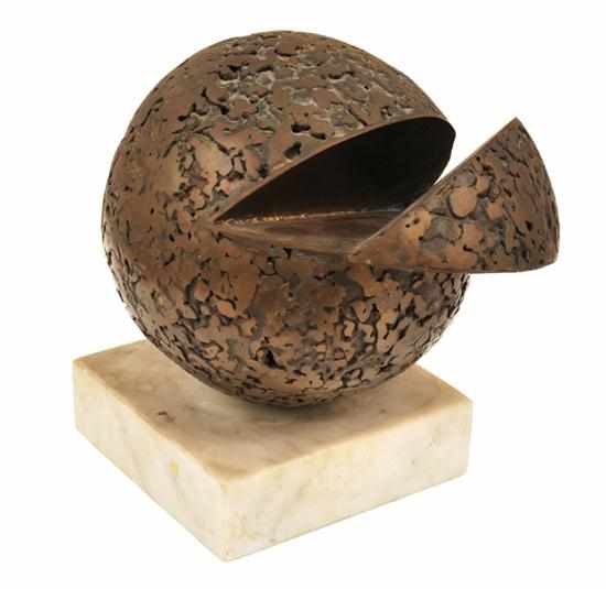 Appraisal: ALWYN M HARBOTT BORN Slice circa bronze on marble base